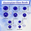 Electroplate Glass Beads Strands EGLA-SC0001-25A-2