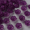 Transparent Frosted Acrylic Bead Caps X-MACR-S371-04A-743-1