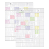 48 Grids PVC Badge Storage Rolls ABAG-WH0046-88-1