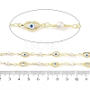 Enamel Lip Link Chains CHC-C006-02G-04-2