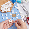 120Pcs 4 Style 4-Hole Natural Shell Buttons FIND-GA0003-28B-4