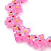 Handmade Bumpy Glass Beads Strands LAMP-F032-08L-3