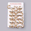 304 Stainless Steel Huggie Hoop Earrings EJEW-O087-06B-1-3