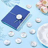 20Pcs 2-Hole Natural Shell Buttons BUTT-PH0001-75-4