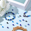 60Pcs 4 Colors Handmade Evil Eye Lampwork Round Beads LAMP-SC0001-81-4