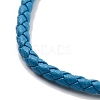 Braided Round Imitation Leather Bracelets Making BJEW-H610-01P-13-3