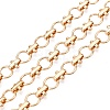 Alloy Round Ring Link Chains LCHA-T002-01KCG-1