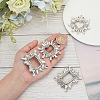 WADORN 4Pcs 2 Style Alloy Crystal Rhinestone Shoe Decorations FIND-WR0011-29B-3