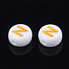 Initial Acrylic Beads X-OACR-E001-20N-2