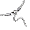 Non-Tarnish 304 Stainless Steel Herringbone Chain Necklaces NJEW-P282-03P-4