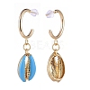 Brass Dangle Stud Earrings EJEW-JE04111-05-2
