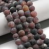 Natural Weathered Agate Beads Strands G-P538-A01-3