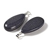 Synthetic Blue Goldstone Pendants GG-CBACB71-02P-14-2