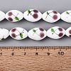 Frosted Handmade Lampwork Beads Strands LAMP-N037-03D-4