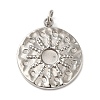 Non-Tarnish 304 Stainless Steel Pendant Cabochon Settings STAS-K263-45P-1