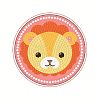 DIY Bear Head Pattern Diamond Painting Stickers Kits for Kids DIY-I068-03-2