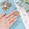  90Pcs 6 Style 304 Stainless Steel Leverback Earring Findings STAS-NB0001-60-3