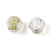 Transparent Spray Painted Glass Beads LS-EGLA-N018-4mm-03-3