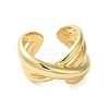 Brass Open Cuff Rings RJEW-A046-03G-2