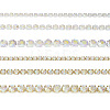6 Styles Brass Rhinestone Strass Chains CHC-TA0001-05-1