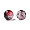 Transparent Crackle Acrylic Beads CACR-N002-17A-4