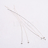 925 Sterling Silver Flat Head Pins STER-K017-50mm-S-2