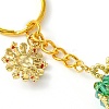 Christmas Woven Glass Keychains KEYC-MZ00017-03-4