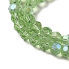 Electroplate Transparent Glass Beads Strands EGLA-A035-T4mm-L09-3