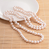 Natural Pearl Beads Necklace NJEW-P126-B-08-01-2