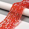 Transparent Electroplate Glass Beads Strands LS-EGLA-A039-T3mm-B14-4