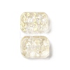 Transparent Spray Painted Glass Beads GLAA-I050-08A-2