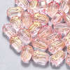 Transparent Spray Painted Glass Beads GLAA-S190-004A-07-1