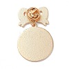 Black Golden Zinc Alloy Brooches JEWB-O013-02C-G-2