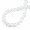 Electroplate Glass Beads Strands X-EGLA-A034-P4mm-A21-3