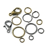 40Pcs 2 Color Zinc Alloy Lobster Claw Clasps DIY-YW0006-32-3