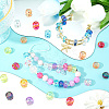 100Pcs Transparent Acrylic European Beads OACR-SC0001-75-4