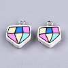 Handmade Polymer Clay Pendants X-CLAY-T016-77-2