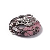 Natural Rhodonite Pendants G-P484-01P-06-4