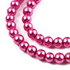 Baking Paint Pearlized Glass Pearl Round Bead Strands HY-Q003-6mm-10-2