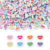 200Pcs Valentine's Day Opaque Acrylic Beads MACR-CW0001-13-1