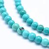 Natural Magnesite Round Beads Strands TURQ-G148-03-4mm-3