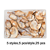 25Pcs 5 Styles Acrylic Big Pendants OACR-FP0001-36-4