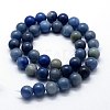 Natural Blue Aventurine Beads Strands G-I199-24-4mm-2