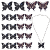 20Pcs 2 Styles Printed Acrylic Pendants OACR-WR0001-10-1