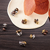 30 Set 6 Colors Brass Magnetic Clasps KK-CJ0001-63-4