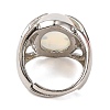 Oval Opalite Finger Ring G-Q184-06D-P-3