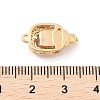 Brass Micro Pave Cubic Zirconia Box Clasps KK-C080-13G-01-3