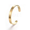 304 Stainless Steel Blank Cuff Bangles BJEW-E361-11G-6