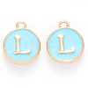 Golden Plated Alloy Enamel Charms LS-ENAM-S118-04L-1
