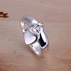 Fashionable Brass Heart Charm Finger Rings For Women RJEW-BB13201-7-2